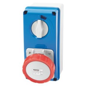 Gewiss GW66209N Vertical Interlocked Socket Outlet 16A 3P+N+E IP67